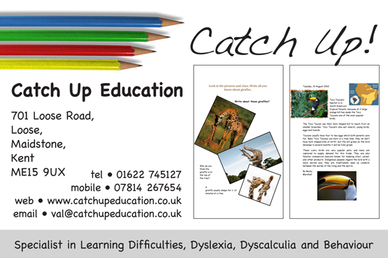CatchUp Education Postcard